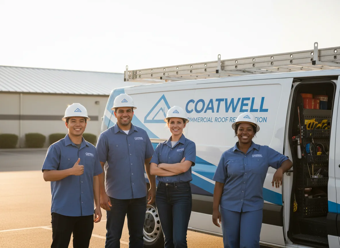 Commercial roof coating company in Center Point, IA
